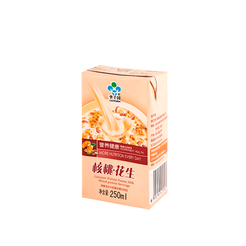 核桃花生牛奶復(fù)合蛋白飲品，單瓶?jī)艉?50ml